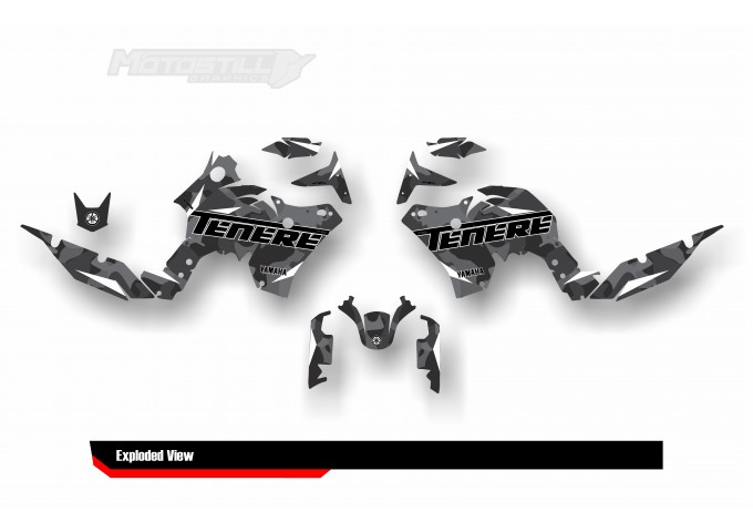 Yamaha T7 Tenere 700 Full Graphic Sticker Decal Wrap Kit Fits 