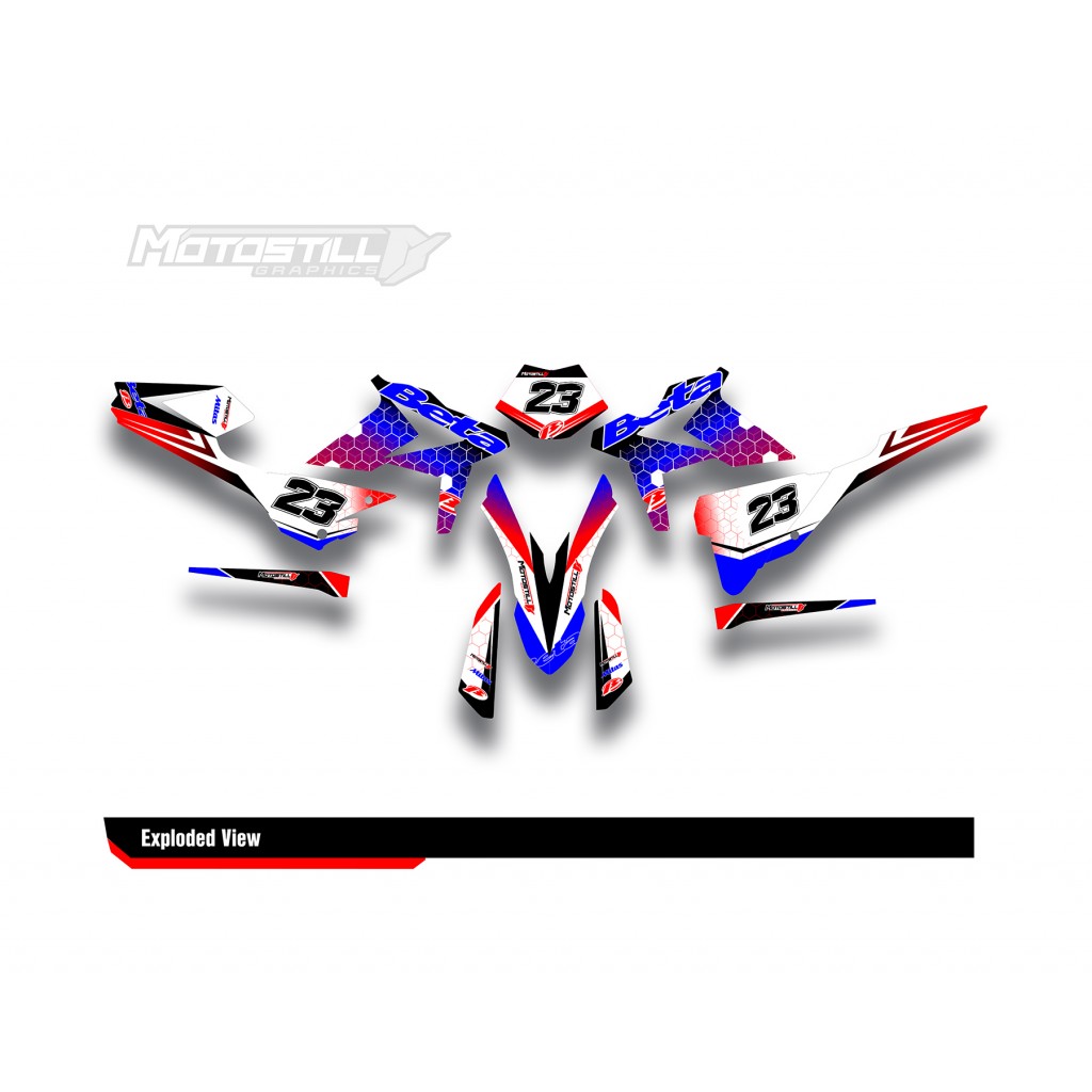 BETA RR GRAPHIC SET - DECAL KIT