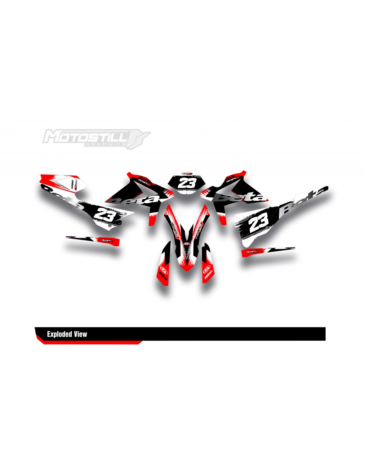 BETA RR GRAPHIC KIT | BETA RR STICKER SET | BETA RR DECAL KIT