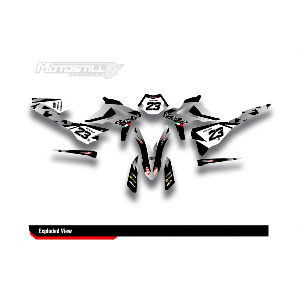 BETA RR GRAPHIC SET - DECAL KIT