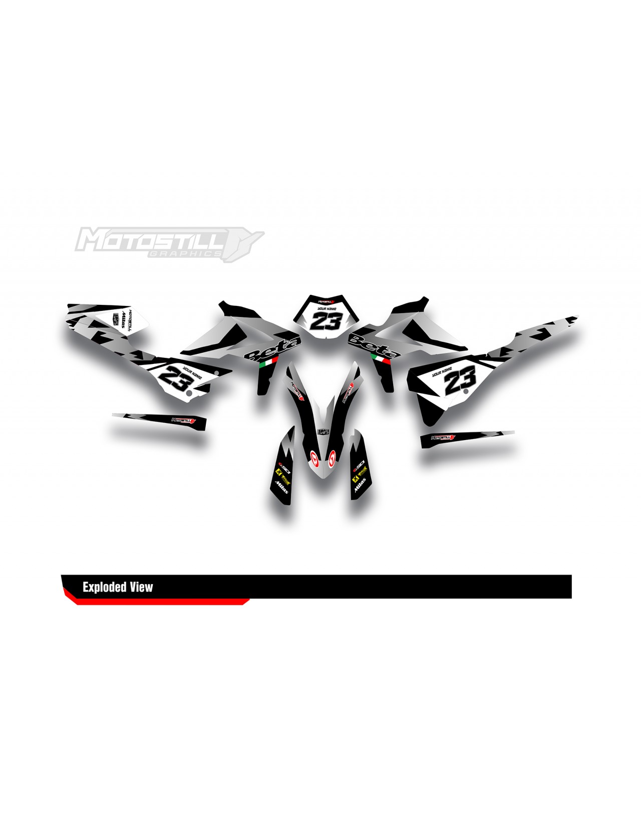 BETA RR GRAPHIC KIT | BETA RR STICKER SET | BETA RR DECAL KIT