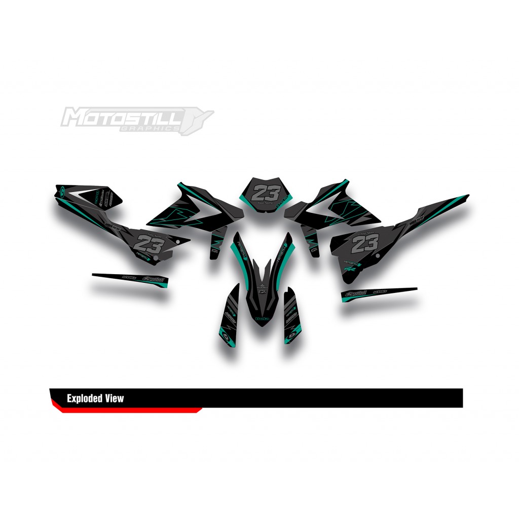 BETA RR GRAPHIC SET - DECAL KIT