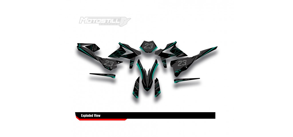 BETA RR GRAPHIC SET - DECAL KIT