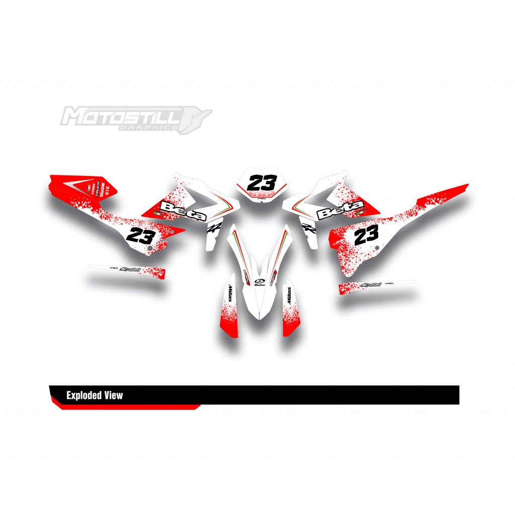 BETA RR GRAPHIC SET - DECAL KIT