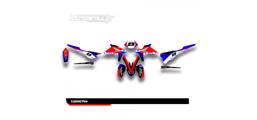 BETA RR GRAPHIC SET - DECAL KIT