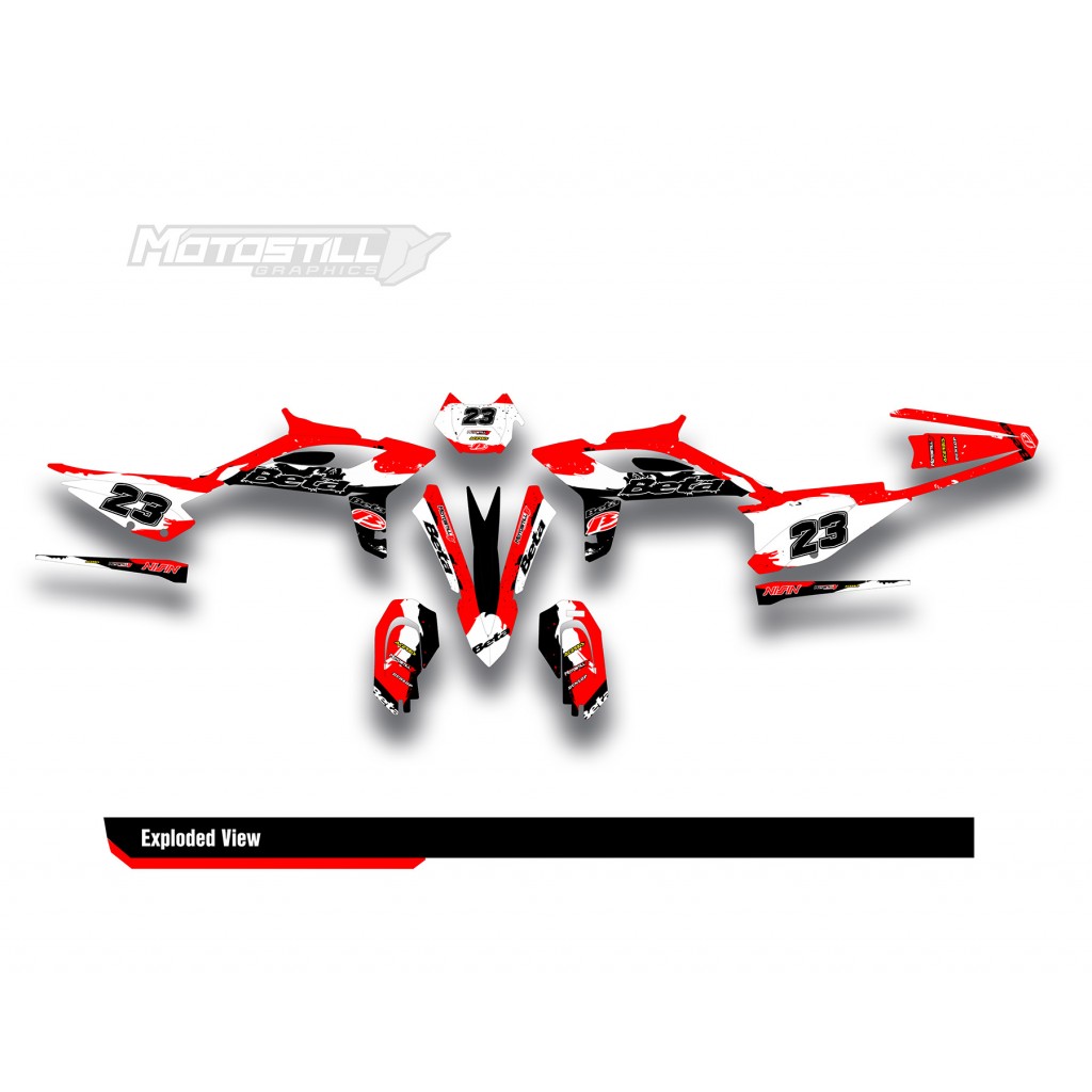 BETA RR GRAPHIC SET - DECAL KIT