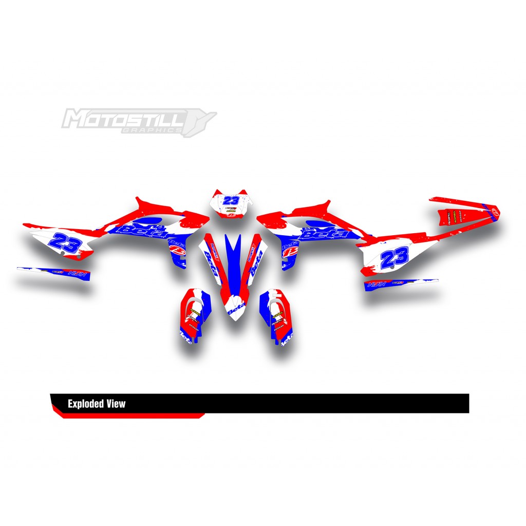 BETA RR GRAPHIC SET - DECAL KIT