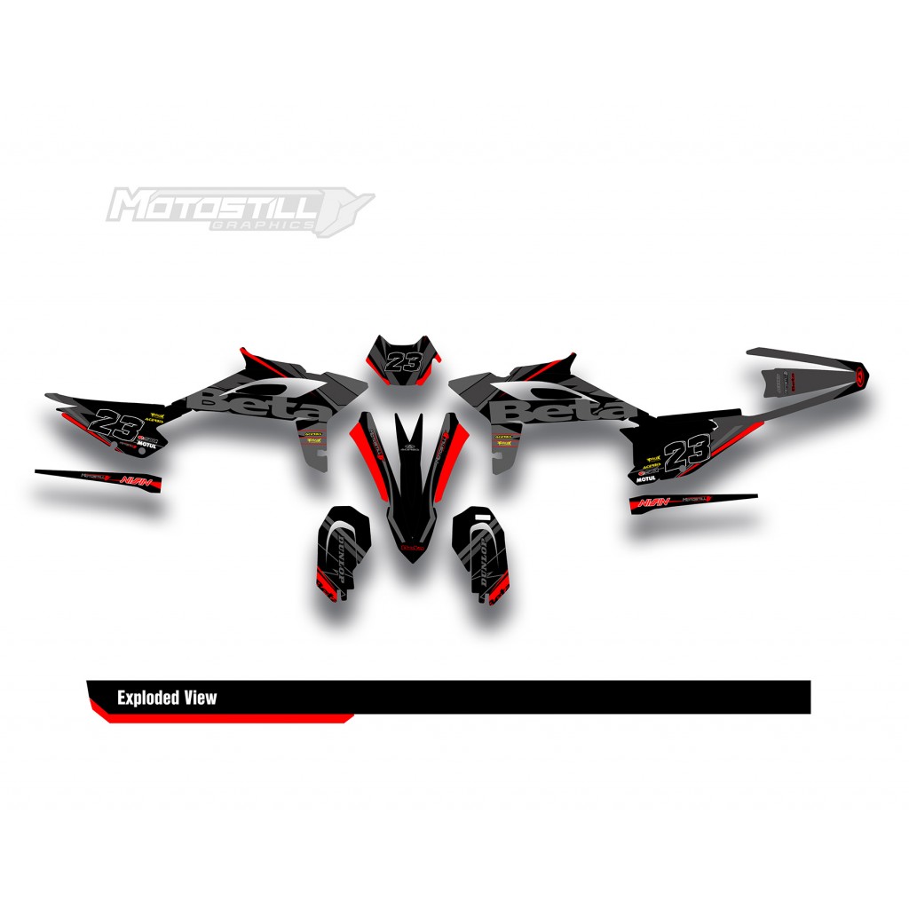 BETA RR GRAPHIC SET - DECAL KIT