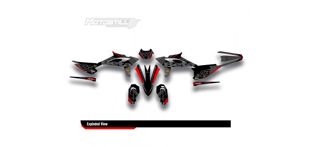 BETA RR GRAPHIC SET - DECAL KIT