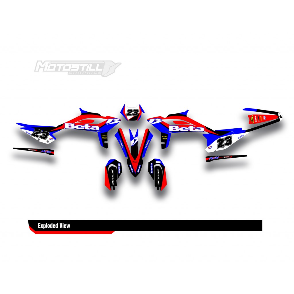 BETA RR GRAPHIC SET - DECAL KIT