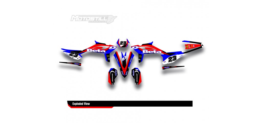 BETA RR GRAPHIC SET - DECAL KIT