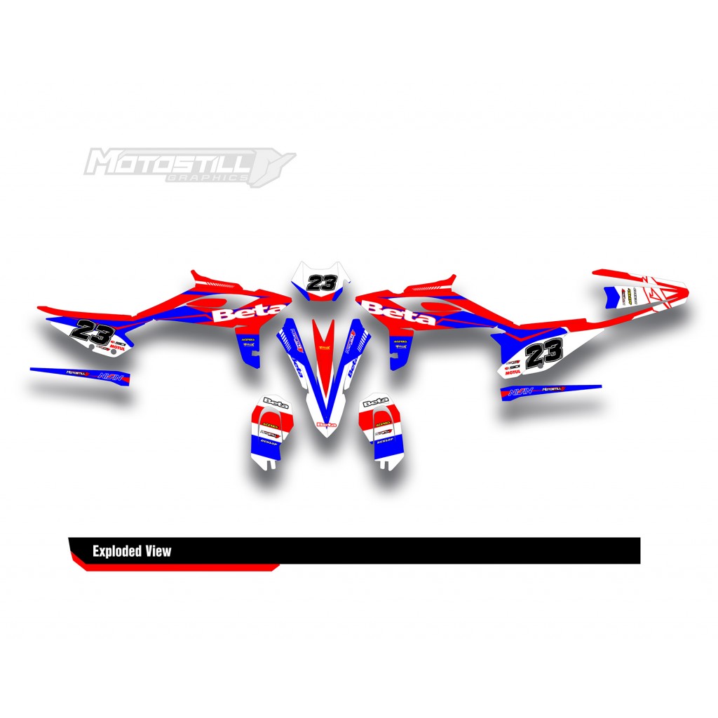 BETA RR GRAPHIC SET - DECAL KIT