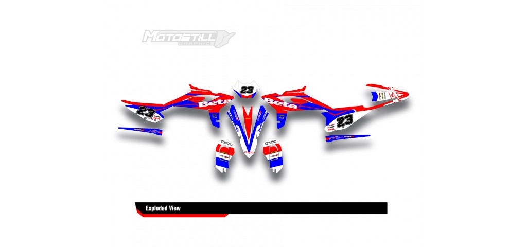 BETA RR GRAPHIC SET - DECAL KIT