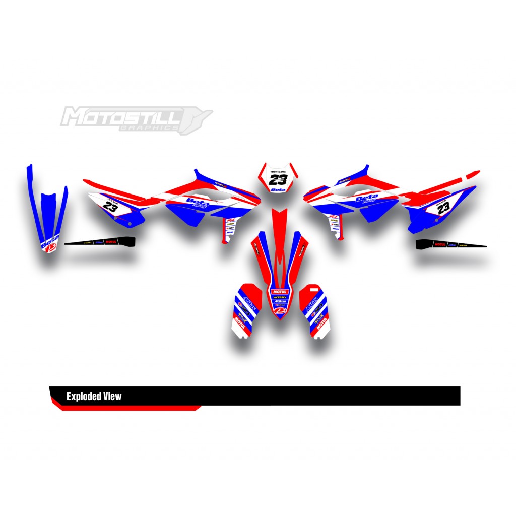 BETA RR GRAPHIC SET - DECAL KIT