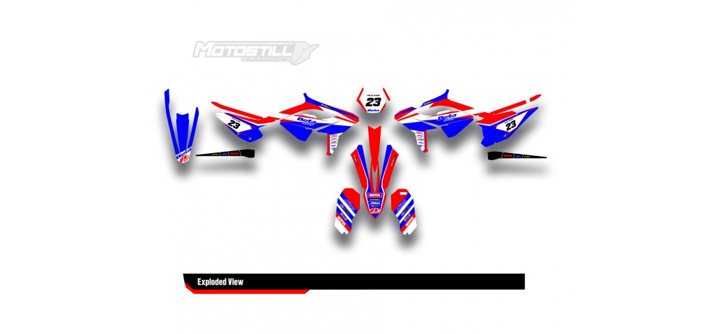 BETA RR GRAPHIC SET - DECAL KIT