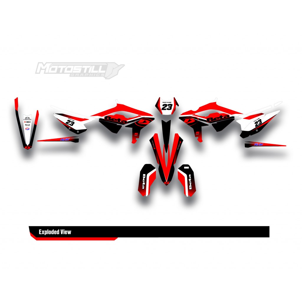 BETA RR GRAPHIC SET - DECAL KIT