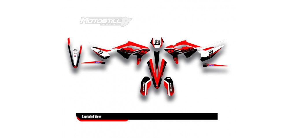 BETA RR GRAPHIC SET - DECAL KIT