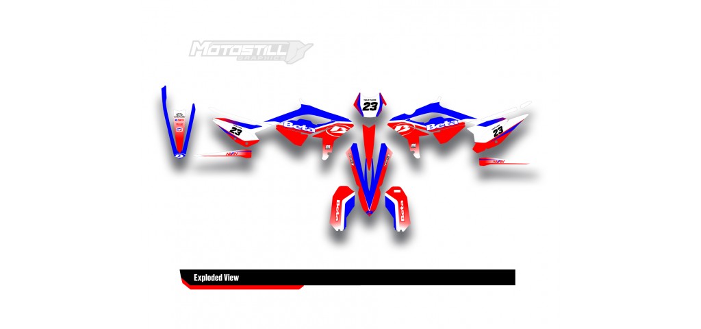 BETA RR GRAPHIC SET - DECAL KIT