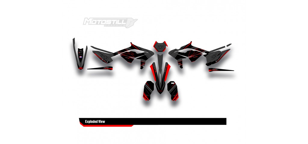 BETA RR GRAPHIC SET - DECAL KIT