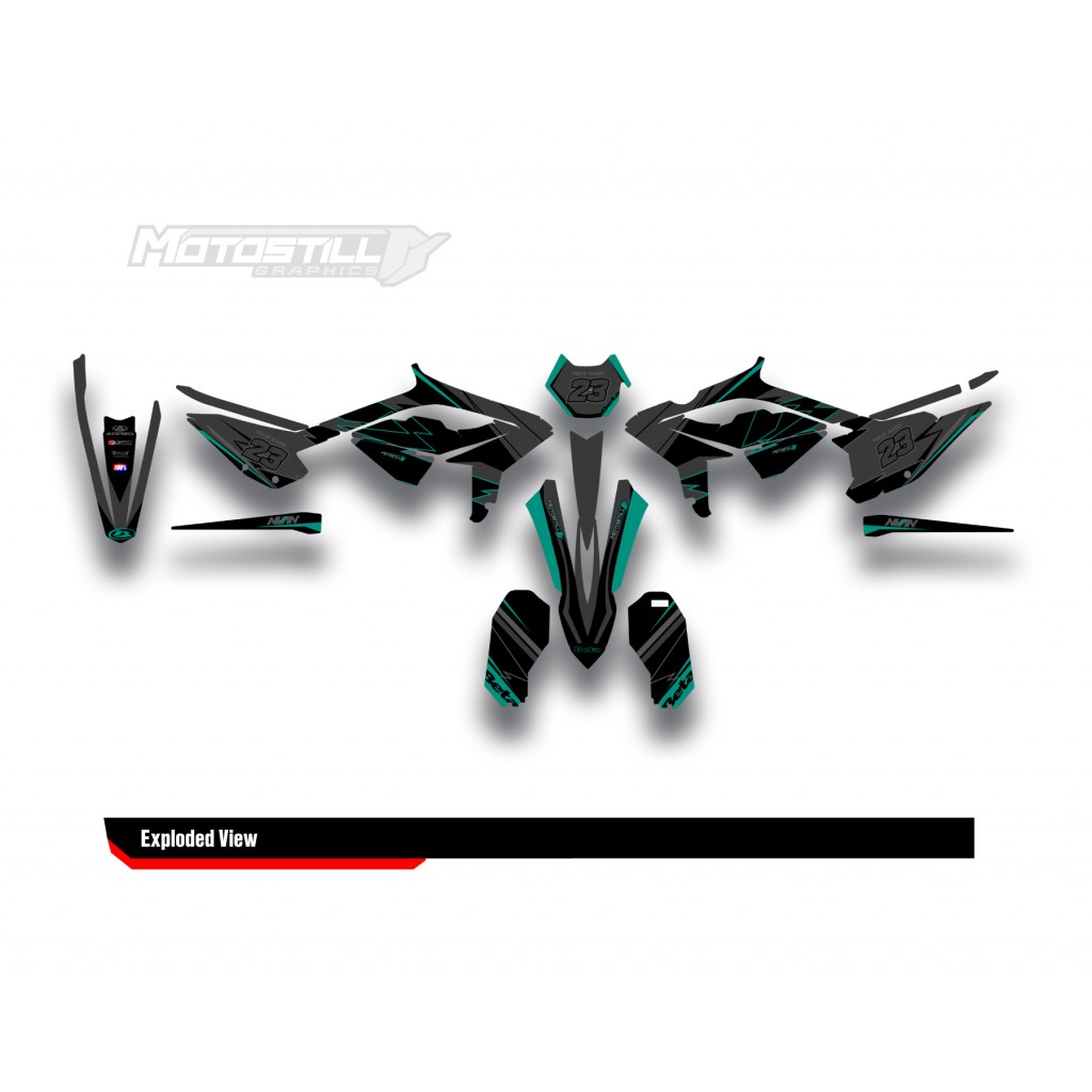 BETA RR GRAPHIC SET - DECAL KIT