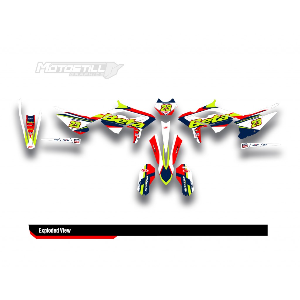BETA RR GRAPHIC SET - DECAL KIT