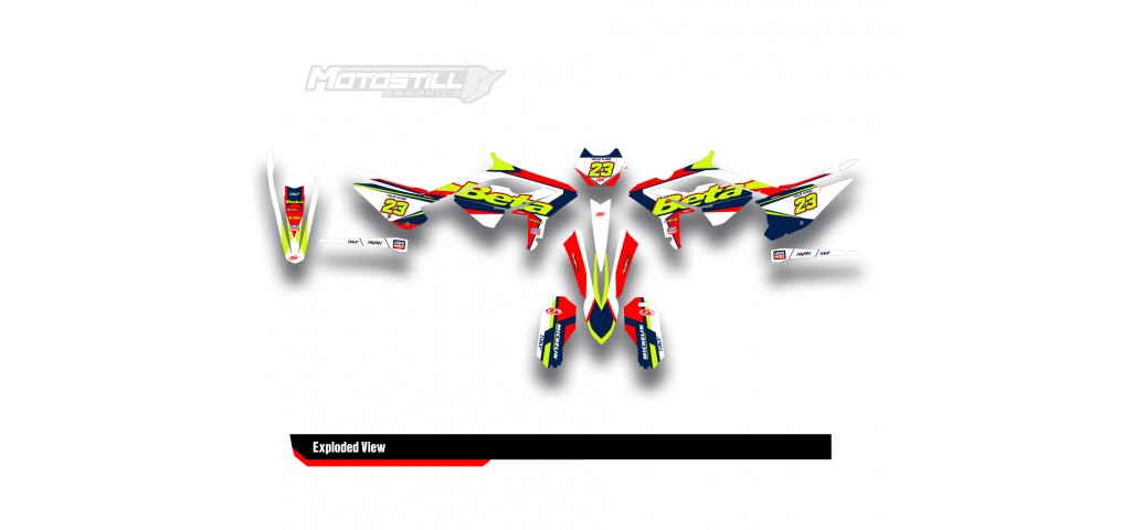 BETA RR GRAPHIC SET - DECAL KIT