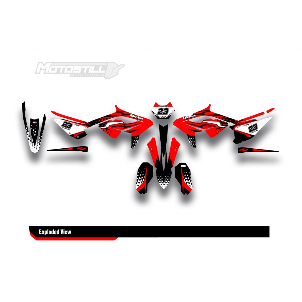 BETA RR GRAPHIC SET - DECAL KIT