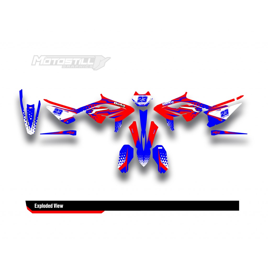 BETA RR GRAPHIC SET - DECAL KIT