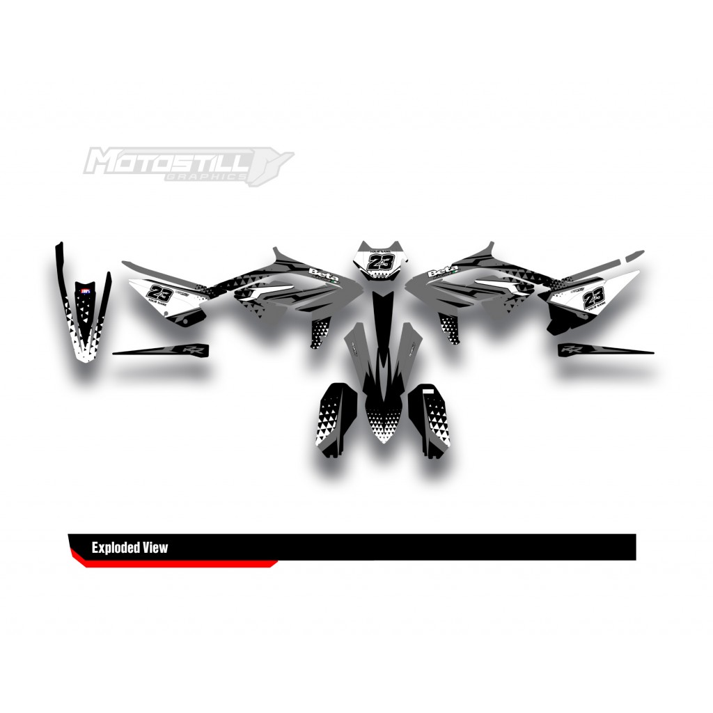 BETA RR GRAPHIC SET - DECAL KIT