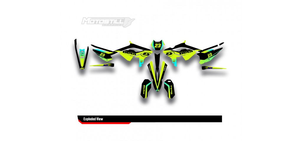 BETA RR GRAPHIC SET - DECAL KIT