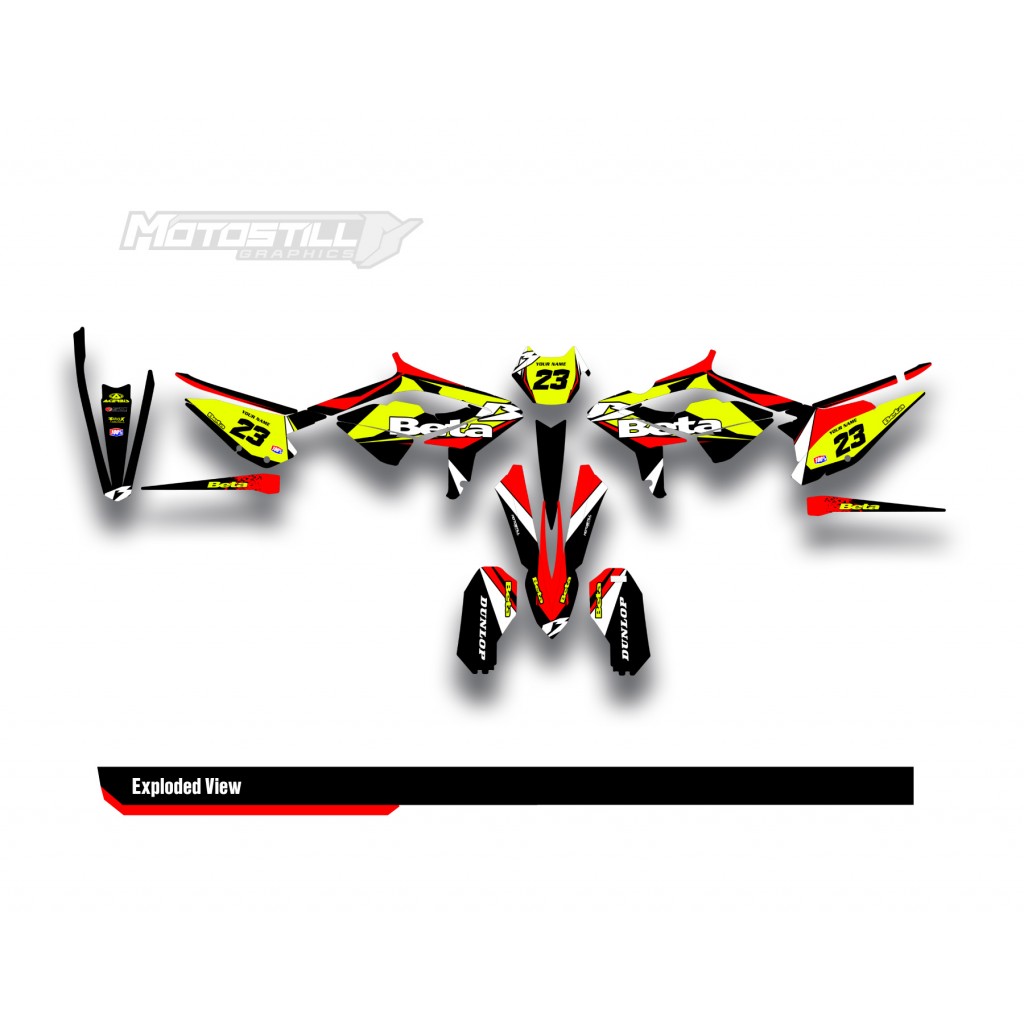 BETA RR GRAPHIC SET - DECAL KIT