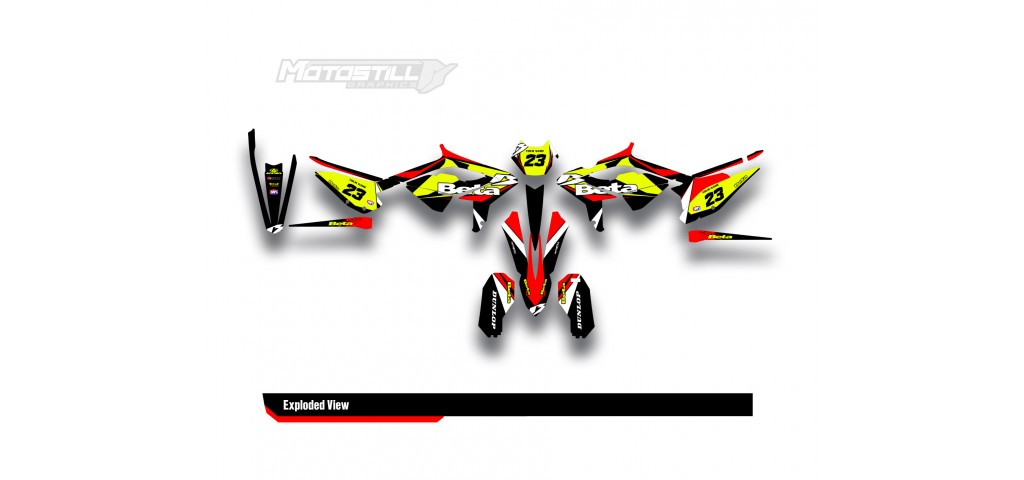 BETA RR GRAPHIC SET - DECAL KIT