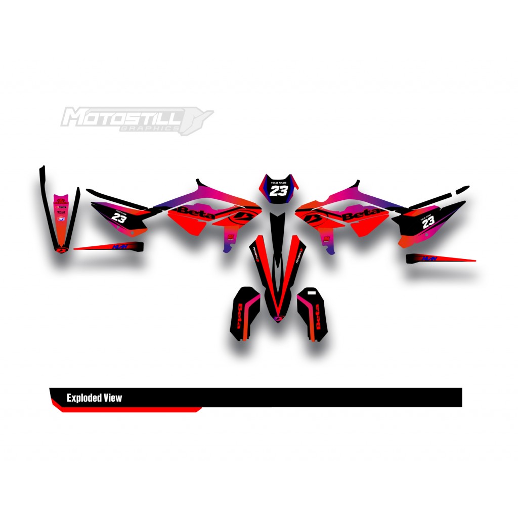 BETA RR GRAPHIC SET - DECAL KIT