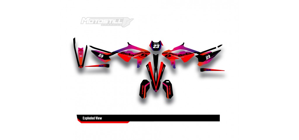 BETA RR GRAPHIC SET - DECAL KIT