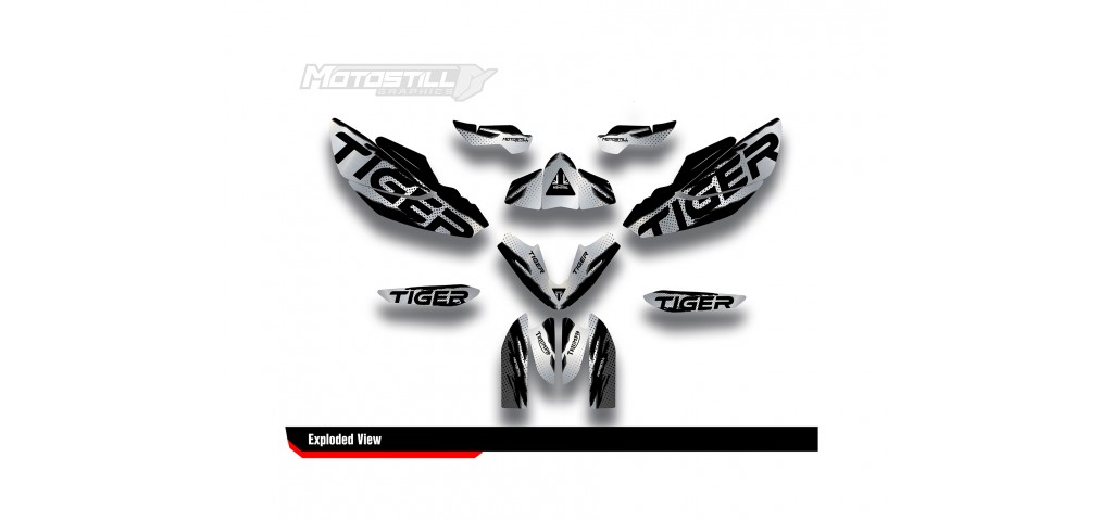TRIUMPH TIGER 800 GRAPHIC STICKER SET DECAL KIT