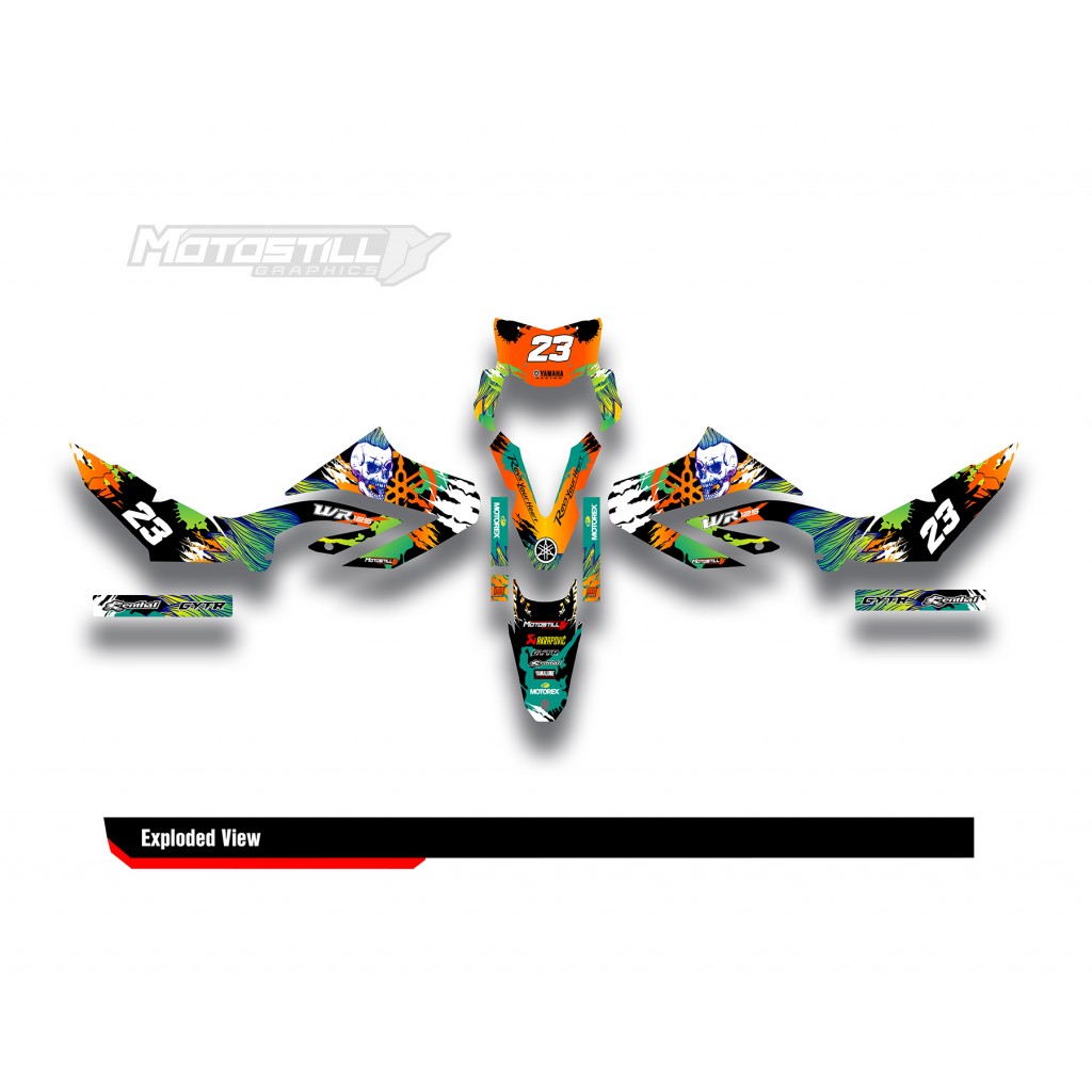 YAMAHA WR125 R-X GRAPHIC STICKER SET DECAL KIT