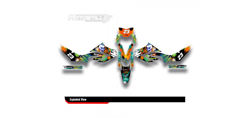 YAMAHA WR125 R-X GRAPHIC STICKER SET DECAL KIT