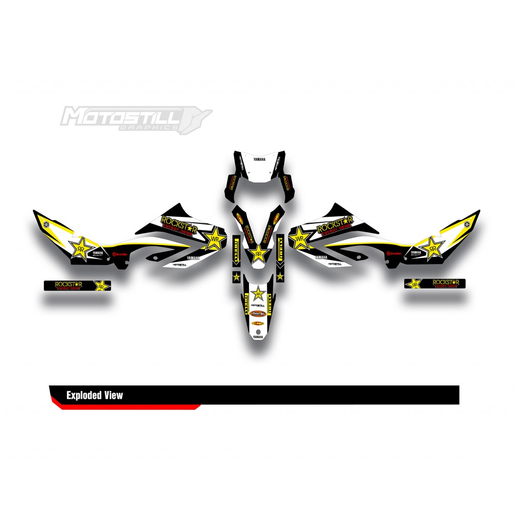 YAMAHA WR125 R-X GRAPHIC STICKER SET DECAL KIT