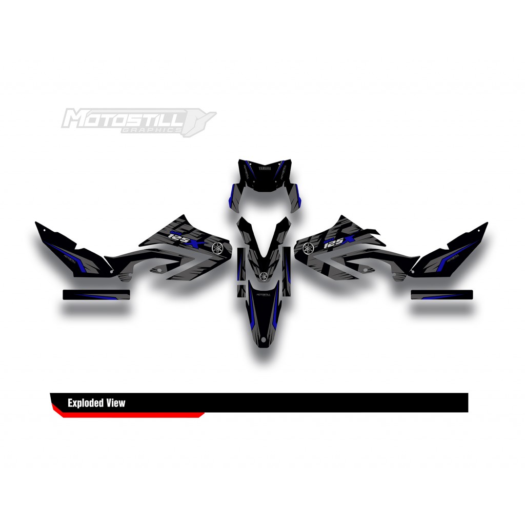 YAMAHA WR125 R-X GRAPHIC STICKER SET DECAL KIT