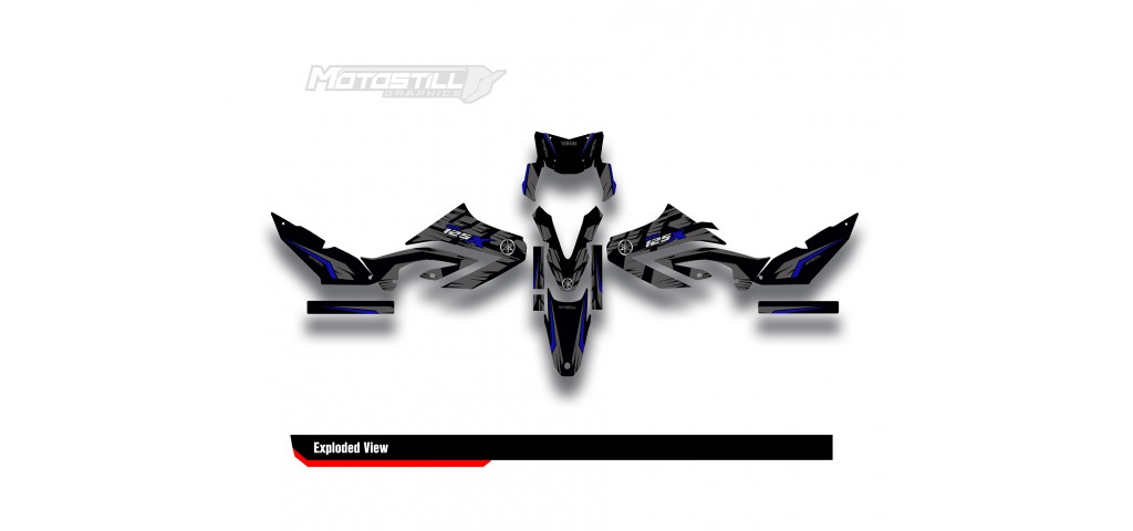 YAMAHA WR125 R-X GRAPHIC STICKER SET DECAL KIT