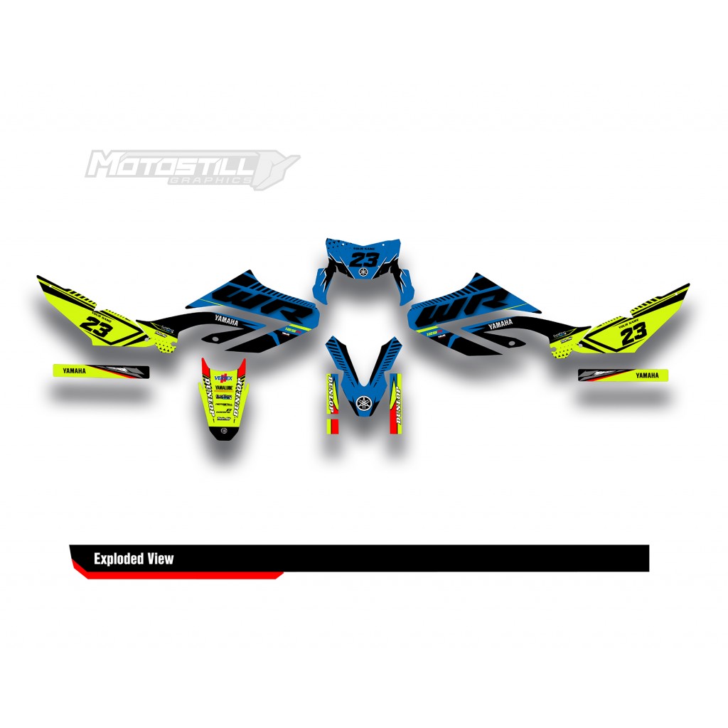 YAMAHA WR125 R-X GRAPHIC STICKER SET DECAL KIT