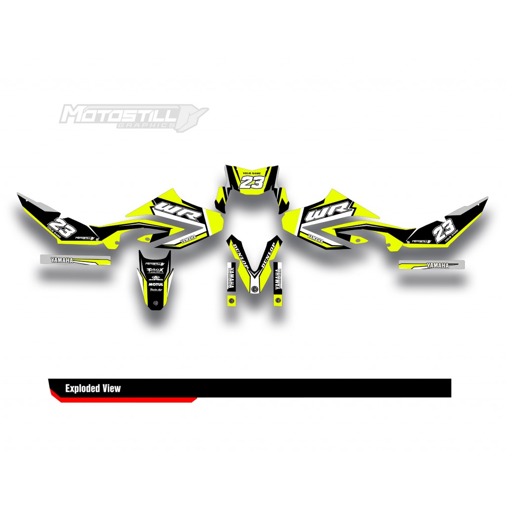 YAMAHA WR125 R-X GRAPHIC STICKER SET DECAL KIT