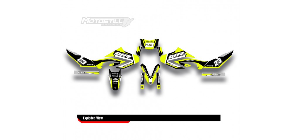 YAMAHA WR125 R-X GRAPHIC STICKER SET DECAL KIT