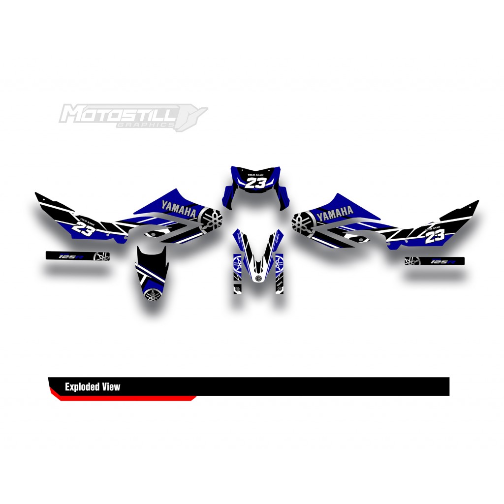 YAMAHA WR125 R-X GRAPHIC STICKER SET DECAL KIT