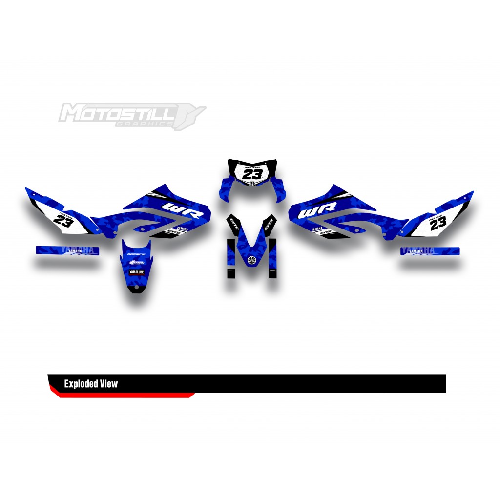 YAMAHA WR125 R-X GRAPHIC STICKER SET DECAL KIT
