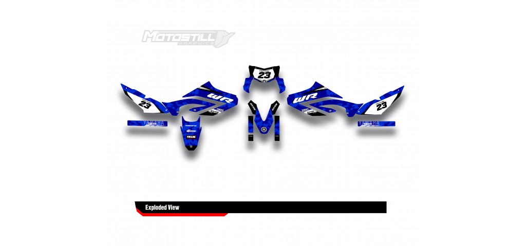 YAMAHA WR125 R-X GRAPHIC STICKER SET DECAL KIT