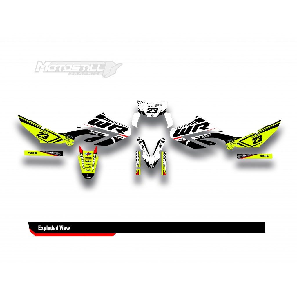 YAMAHA WR125 R-X GRAPHIC STICKER SET DECAL KIT