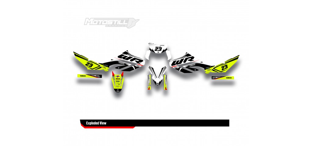 YAMAHA WR125 R-X GRAPHIC STICKER SET DECAL KIT