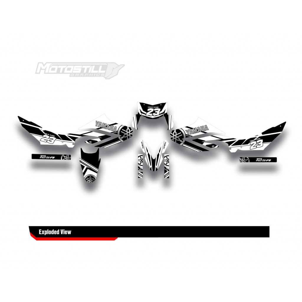 YAMAHA WR125 R-X GRAPHIC STICKER SET DECAL KIT