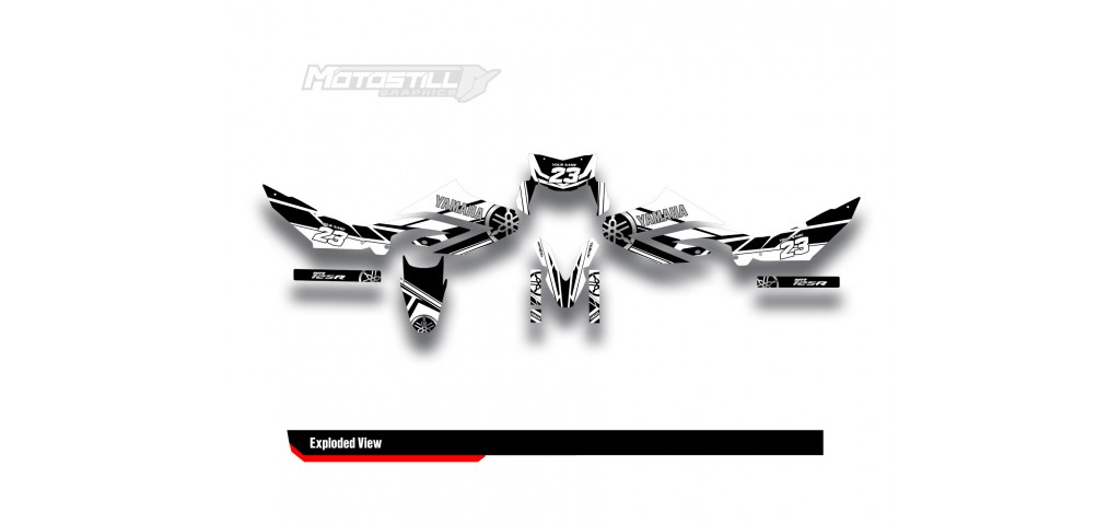 YAMAHA WR125 R-X GRAPHIC STICKER SET DECAL KIT